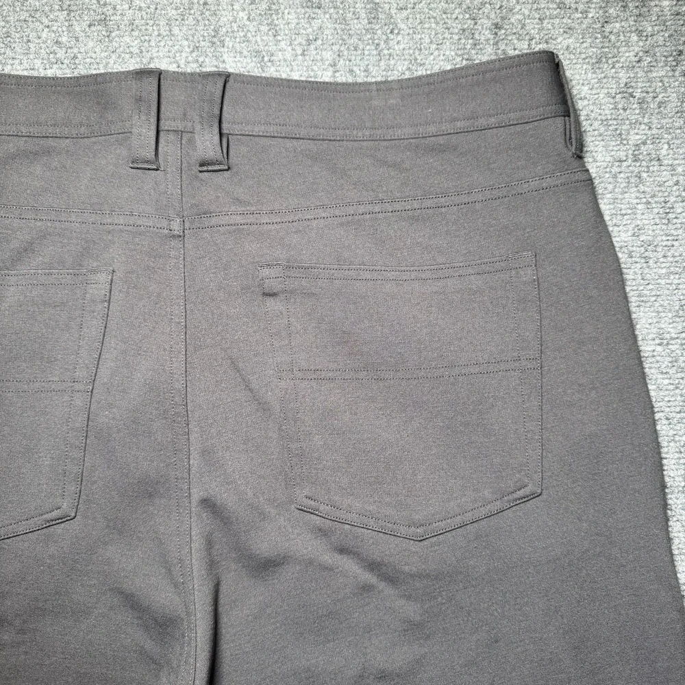 Bugatchi Pants‎ Mens 36X32 Gray Rayon Nylon Stretch Chino Slacks 5 Pocket